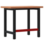 Workbench 100x60x83 cm Solid Wood Beech Rectangular 3309663