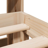 Bookcase Bed without Mattress 180x200cm Solid Wood Pine 3322607