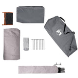 Camping Tent 1-Person Grey and Orange Waterproof 4009544