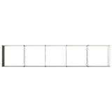Raised Garden Bed Wood Brown 400 x 80 x 55 cm cold-rolled steel 8006427