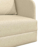 Sofa Bed Cream 65 x 80 x 83 cm Fabric 4106643