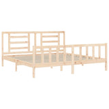 Bed Frame without Mattress 200x200 cm Solid Wood Pine 3192901