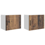 Wall Cabinet PORTO 2 pcs Old Wood 50 x 31 x 40 cm 885262