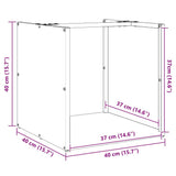 Firewood Rack Anthracite 40x40x40 cm Cold-rolled steel 864239