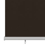 Outdoor Roller Blind 200x140 cm Brown HDPE 312972