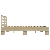 Bed Frame without Mattress Sonoma Oak 200x200 cm 3280083