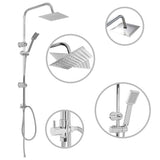 Dual Head Shower Set with Hand Shower Stainless Steel 145055