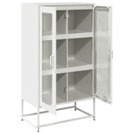 ZNTS Highboard White 68x39x123 cm Steel 853361