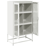 ZNTS Highboard White 68x39x123 cm Steel 853361