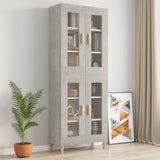 Hanging Wall Cabinet Concrete Grey 69.5x34x90 cm 812280