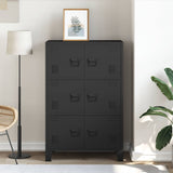 Industrial Storage Chest Black 75x40x115 cm Metal 339628