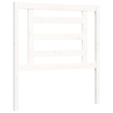Bed Frame without Mattress White Small Single Solid Wood Pine 3192842