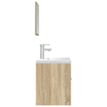 3 Piece Bathroom Furniture Set Sonoma Oak Engineered Wood 3325017