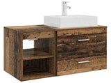 Bathroom Furniture Set 2 pcs Old Wood Engineered Wood 3403894