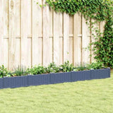 Garden Planter with Pegs Blue Grey 362.5x42.5x28.5 cm PP 368024
