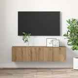 TV Cabinet Set 2 pcs Brown 60 x 30 x 30 cm Engineered Wood 875168