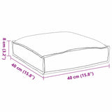 Cushion 4 pcs Cream 40 x 40 x 8 cm Oxford Fabric 42001590