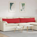 Sofa Pillows 2 pcs Red 145 x 40 cm Fabric 42013837