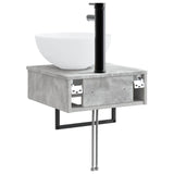 Wall-Mounted Wash Basin Concrete Grey 40 x 41 x 40.5 cm 890181