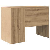 Desk with Shelf Artisan Oak 102 x 50 x 75 cm Engineered Wood 869545