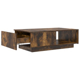 Coffee Table Smoked Oak 95 x 55 x 31 cm Engineered Wood 8000184