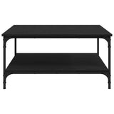 Coffee Table Black oak 80 x 80 x 40 cm Engineered Wood 883499