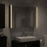 Bathroom Mirror Cabinet Black Oak 103.5 x 15.5 x 70 cm 889272