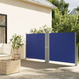 Retractable Side Awning Blue 140x1200 cm 318064