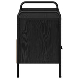 TV Cabinet 67.5 x 33 x 50 cm Black Oak Engineered Wood 8013686