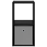 Bedside Table with Drawer 2 pcs Black Oak 30.5 x 27 x 59.5 cm 8000615