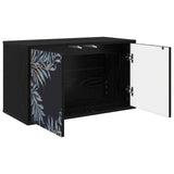 Wall-mounted TV Cabinet DOKKUM 69 x 33 x 40 cm Black Oak 8007126