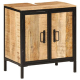 Bathroom Sink Cabinet 55x35x60 cm Solid Wood Mango and Iron 358572