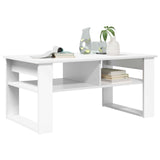 Coffee Table with Storage White 96 x 54 x 44 cm Engineered Wood 8000148
