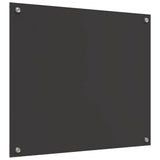 Kitchen Backsplash 2 pcs Dark Grey 70 x 60 cm Tempered Glass 3415460