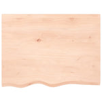 Bathroom Countertop 80x60x2 cm Untreated Solid Wood 3156026