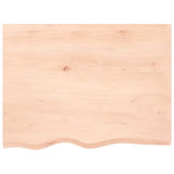 Bathroom Countertop 80x60x2 cm Untreated Solid Wood 3156026