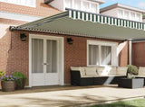 Awning Frame Green and White 500 x 300 cm 3331475