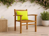4-Piece Back Cushions PUTTEN 4 pcs 100% Polyester Bright Green 945136