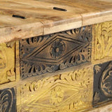 ZNTS Coffee Table 100x50x35 cm Solid Mango Wood 247881