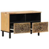 TV Cabinet 70x33x46 cm Solid Wood Mango 358213