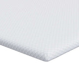 Mattress Topper White 100 x 200 x 3.5 cm Jaquard Fabric 4106213