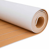 Boat Mat Striped Brown and White 240 x 60 cm EVA 42046774