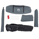 Camping Tent Dome 5-Person Grey and Orange Quick Release 4004148