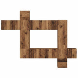 TV Cabinet Set Wall-mounted 10 pcs Old Wood Engineered Wood 3393243