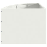 Corner Planter White 45 x 45 x 35 cm Steel 883648