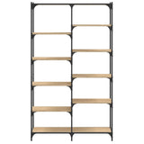 Bookshelf Sonoma Oak 100x32x170 cm Engineered Wood and Iron 832789