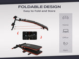 Sit Up Bench Core Workout Adjustable Thigh Support Foldable for Home Gym w/ Arm Pulling Rope Black T3398P349202