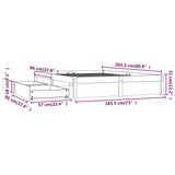 Bed Frame without Mattress with Drawers Super King 3103528