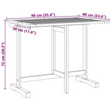 3 Piece Folding Garden Dining Set Solid Wood Acacia 3206333