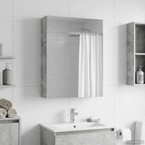 Bathroom Mirror Cabinet Concrete Grey 50 x 14.5 x 70 cm 889042